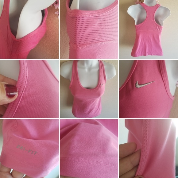 Nike Dri-Fit Top Pink Sports bra tank size… - Picture 6 of 8